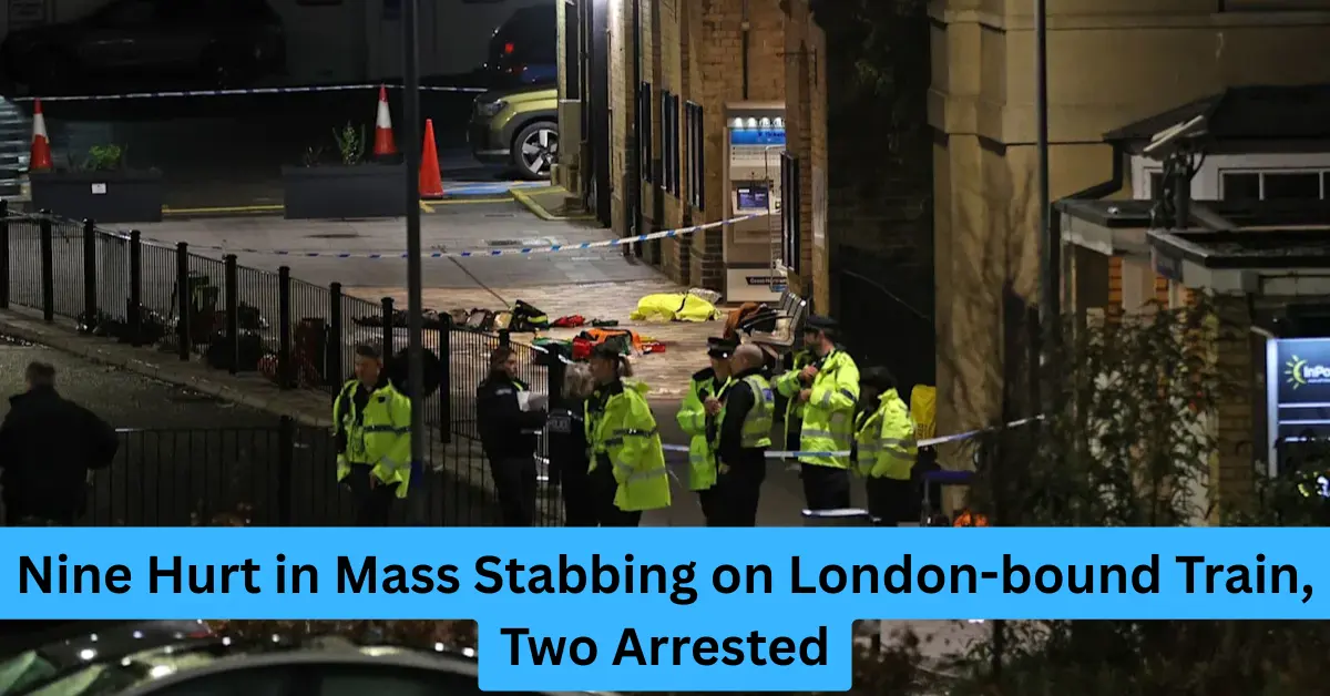 London bound train stabbing